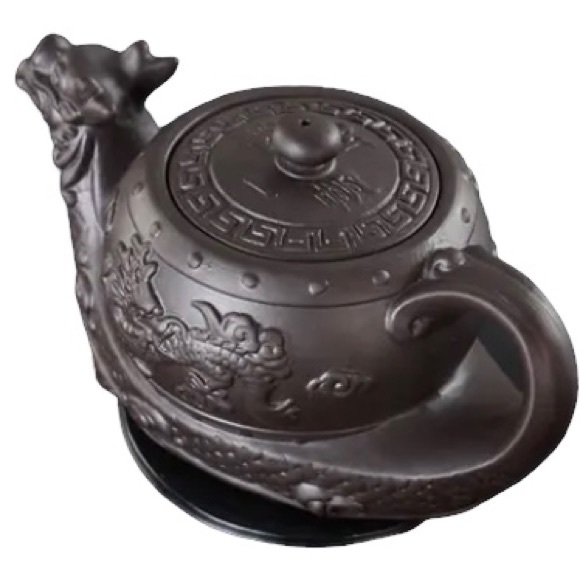 Other - CERAMIC CHINESE DRAGON TEAPOT